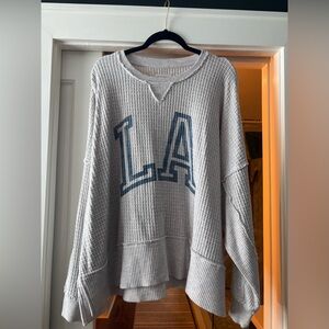 American Eagle Outfitters Waffle Knit Top